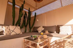 Χώρος καθιστικού στο Riad Bloom +7 φωτογραφίες