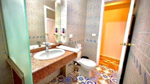 Koupelna v ubytování Nile Hotel