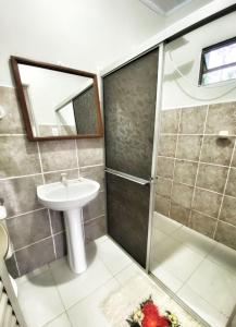 Koupelna v ubytování Pousada Sete Montanhas