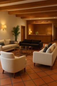 Χώρος καθιστικού στο Hotel Aqua