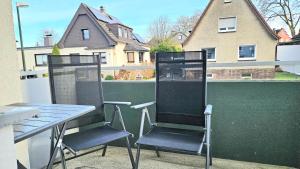 Un balcón o terraza en 3 Zimmer I Küche I Balkon I WLAN I Parken I Seepark