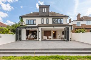 Bygningen som feriehuset ligger i