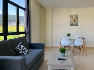 Χώρος καθιστικού στο livinggaliciabeach - Terra