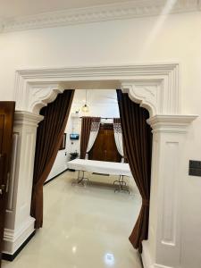 Postel nebo postele na pokoji v ubytování HA villa