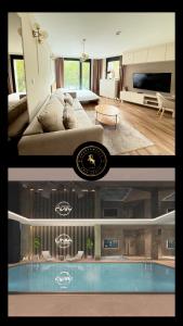 Bazén v ubytování APARTAMENTY ARTE LUBLIN Unia Art Residence 44 faktura VAT nebo v jeho okolí