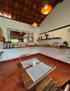 Køkken eller tekøkken på Pousada Mandalla