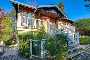 Bygningen som feriehuset ligger i