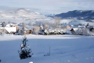 En pleine nature, près du centre om vinteren