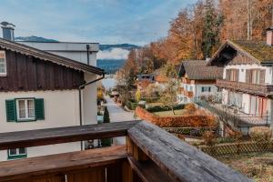 a view from the balcony of a house at Villa Eisl-Raudaschl in St. Wolfgang