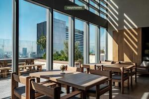 En restaurant eller et andet spisested på Luxurious Studio Near Reforma - Pool - Gym - Sauna