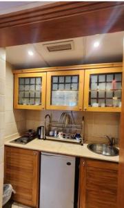 Kuchyň nebo kuchyňský kout v ubytování Suit in Sharm dreams vacation club