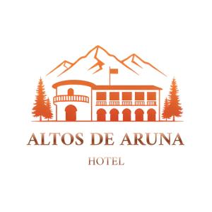 a hotel with a mountain in the background at Hotel ALTOS DE ARUNA in Bialet Massé