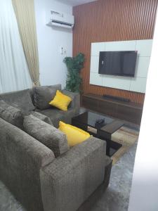 Posezení v ubytování Moven Apartment