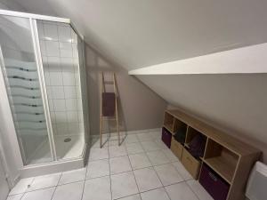 Koupelna v ubytování Studio Chalet des pistes