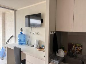 Nhà bếp/bếp nhỏ tại Departamento centro de viña