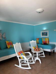 Χώρος καθιστικού στο Tobago magnifique appartement vue mer complexe pierre et vacances