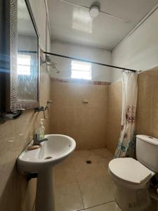 Ένα μπάνιο στο Apartamento La Casona