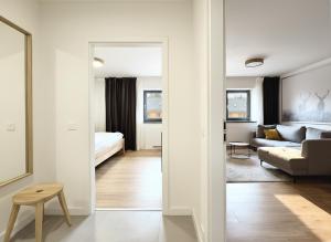 Ένα ή περισσότερα κρεβάτια σε δωμάτιο στο Javorná - Aura a Nord +4 φωτογραφίες