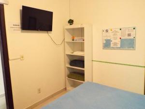 Телевизор и/или развлекательный центр в Pousada Executiva SolRiso Aeroporto Florianópolis