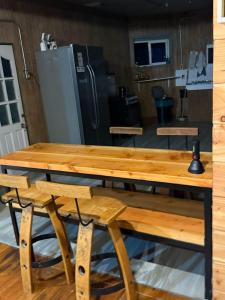 Kuchyň nebo kuchyňský kout v ubytování Hostal Route 5