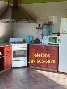 Kuchyň nebo kuchyňský kout v ubytování La Pachita