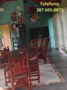 TV a/nebo společenská místnost v ubytování La Pachita