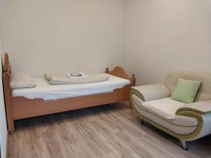 Ένα ή περισσότερα κρεβάτια σε δωμάτιο στο Waldblick in Hirschhorn