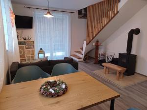 Posezení v ubytování Apartmány Albipolis - Hořec a Modřín