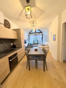 Køkken eller tekøkken på Appartamento Weissmatten