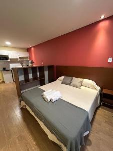 En eller flere senge i et værelse på Aires del Toledano