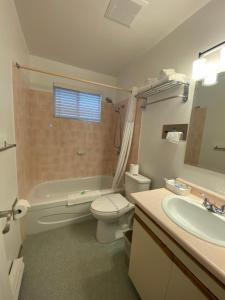 Koupelna v ubytování Alpine Motel + 14 fotografií