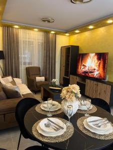 Χώρος καθιστικού στο Golden Time SM Apartman