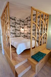 Postel nebo postele na pokoji v ubytování Studio ROGER