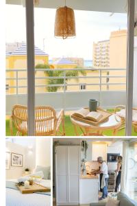 Η κουζίνα ή μικρή κουζίνα στο Dream of light and Beach THE GREEN DOOR