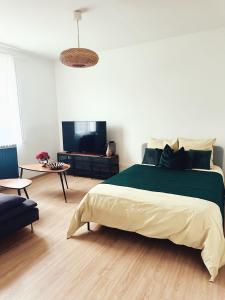 Μια τηλεόραση ή/και κέντρο ψυχαγωγίας στο Grand Studio WiFi rapide RER B +15 φωτογραφίες