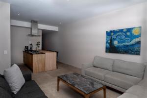 Χώρος καθιστικού στο Luxury and Comfort in Gaudalajara 10 minutes away from Expo Guadalajara