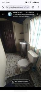 Koupelna v ubytování Hostal El calvario