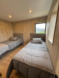 Кровать или кровати в номере Modern and spectacular house in Maitencillo