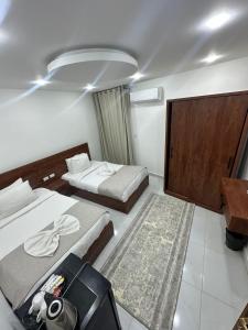 Postel nebo postele na pokoji v ubytování prince&Professor&view