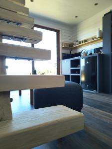 Η κουζίνα ή μικρή κουζίνα στο Refugio Maẅen