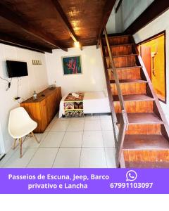 TV/trung tâm giải trí tại Pousada Bougain Ville Para-tí