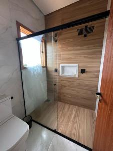 Koupelna v ubytování Sítio Mateus Leme