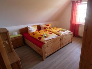 Ένα ή περισσότερα κρεβάτια σε δωμάτιο στο Amanda 1 Comfortable holiday residence