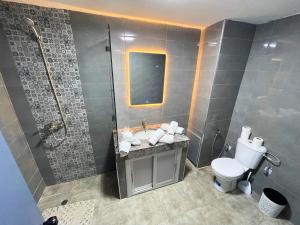 Koupelna v ubytování Hotel Nouzha