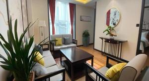 Χώρος καθιστικού στο GreenTree Inn Express Datong High-Speed Railway Station Wanda Plaza Fangte