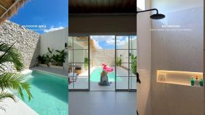 a rendering of a house with a swimming pool at Semasa Jogja Villa in Adi Sutjipto