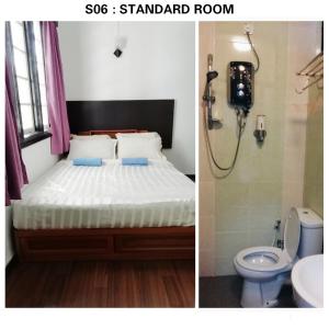 En eller flere senge i et værelse på Rumah Che Matsunami + 75 billeder