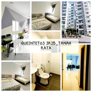 En eller flere senge i et værelse på Rumah Che Matsunami