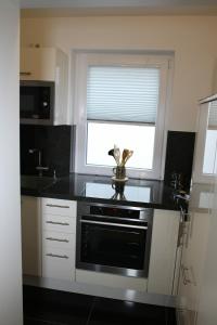 Kuchyň nebo kuchyňský kout v ubytování Vlotho Apartment