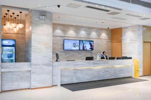 Ο χώρος του λόμπι ή της ρεσεψιόν στο City Comfort Inn Wuhan Hanyang Street Caidian Square Metro Station
